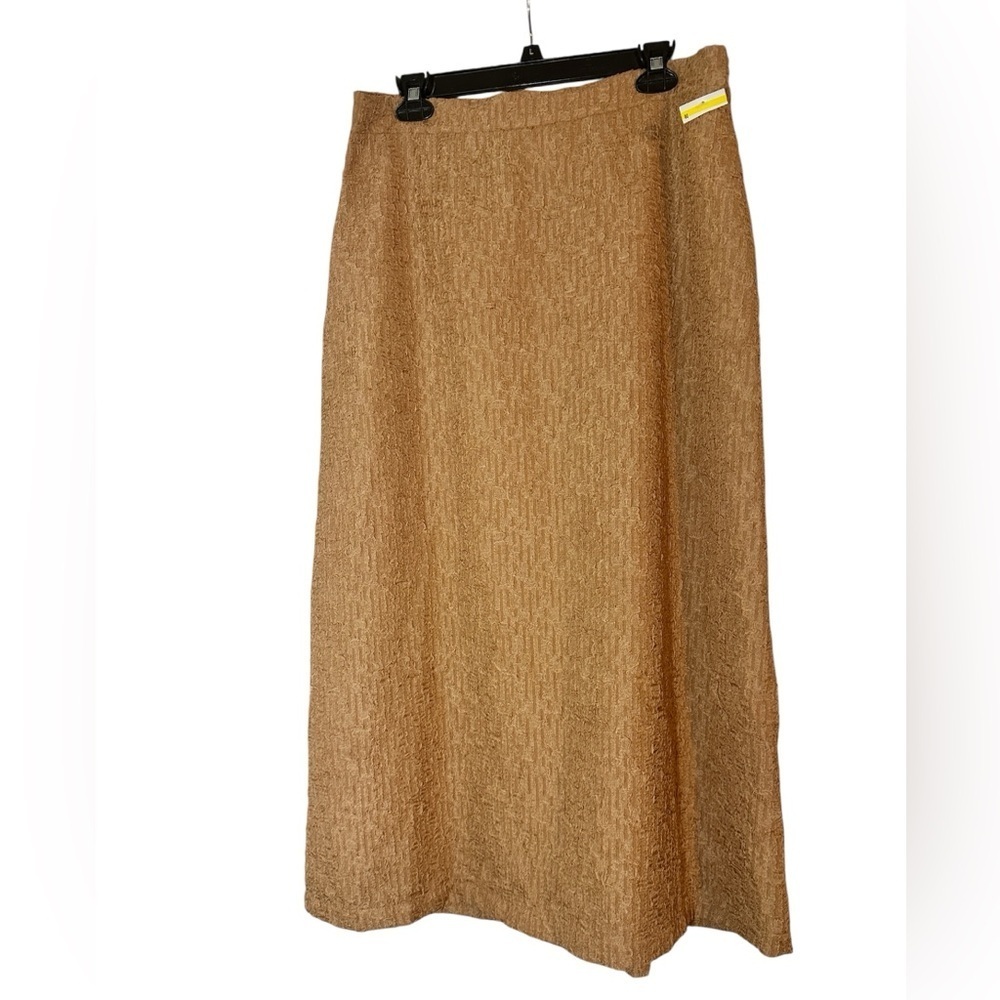Melloday Textured Camel Skirt.